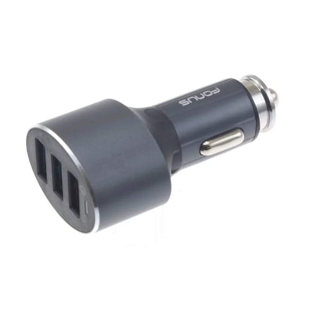 Type- Coiled  Cable w 3-Port  42W Quick Car Charger  for Samsung Galaxy Note 10 Plus Fold    A10e - Sonim   - Sony Xperia 5 10 Plus 1 - Xiaomi Redmi Note 7, Mi Mix 2 9T