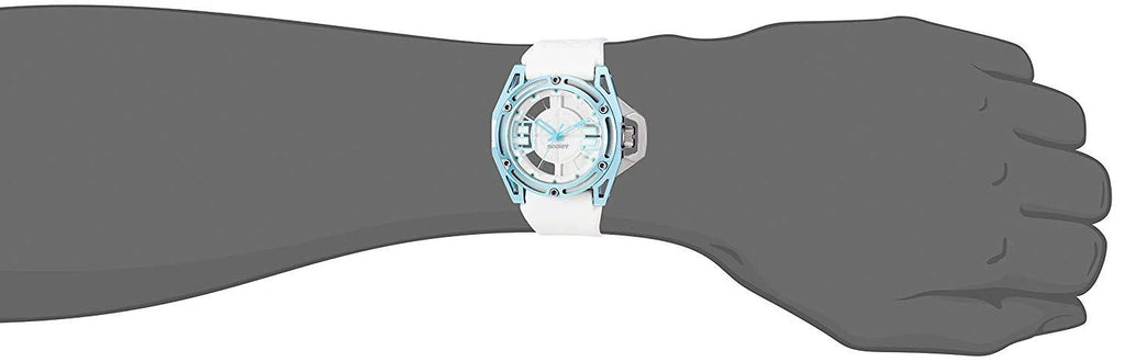' Quartz Stainless Steel and Silicone Casual Watch, Color:White (Model: 2X1-009)