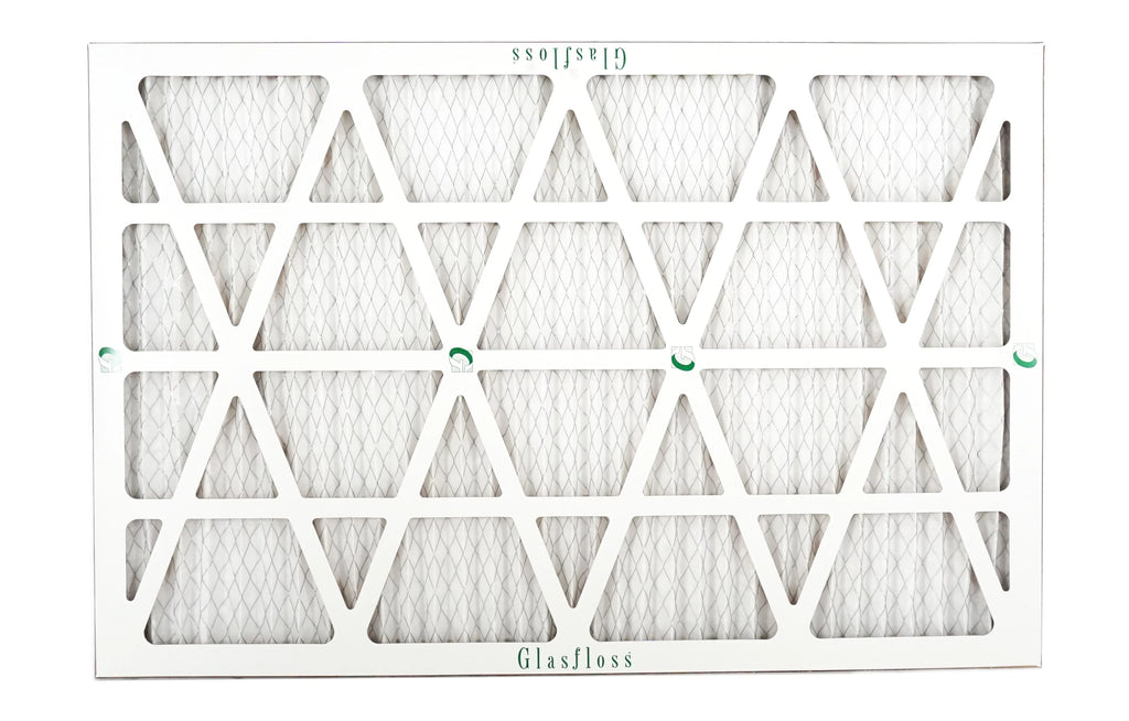 Glasfloss 20x27x1 -  10 -Qty:12 - Furnace Air Filter - Made in  (Actual Size: 19.5 x 26.5x7/8 inch)