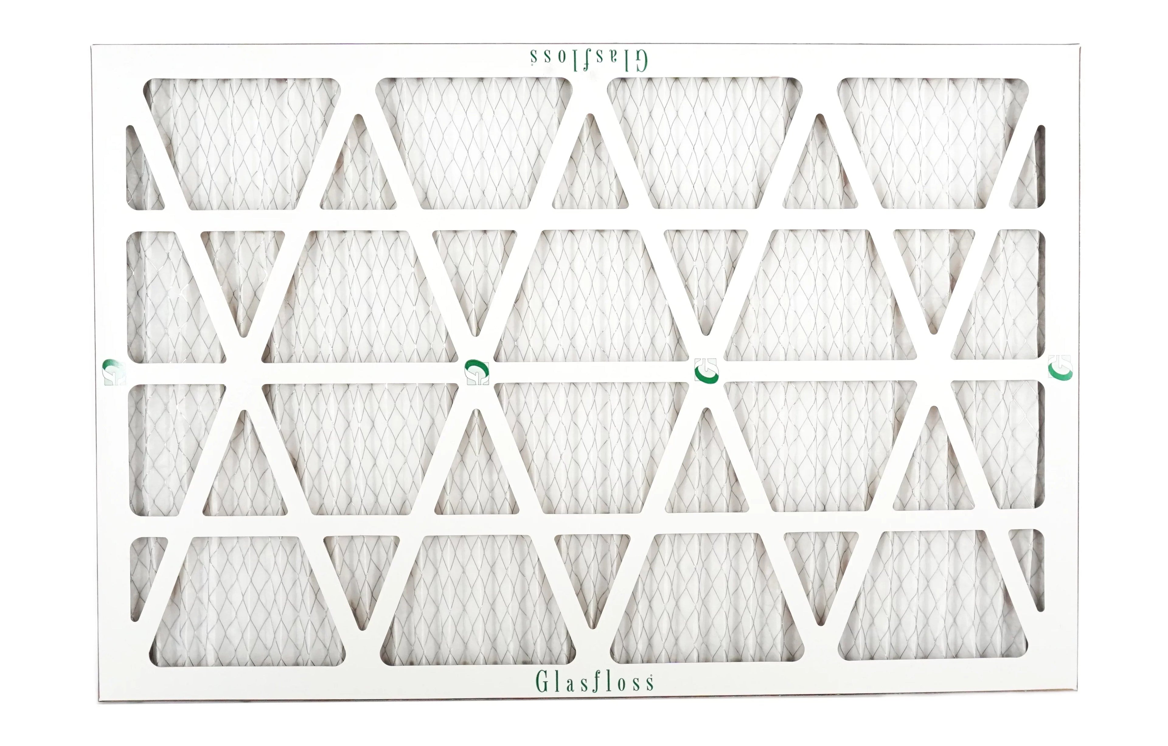Glasfloss 20x27x1 -  10 -Qty:12 - Furnace Air Filter - Made in  (Actual Size: 19.5 x 26.5x7/8 inch)