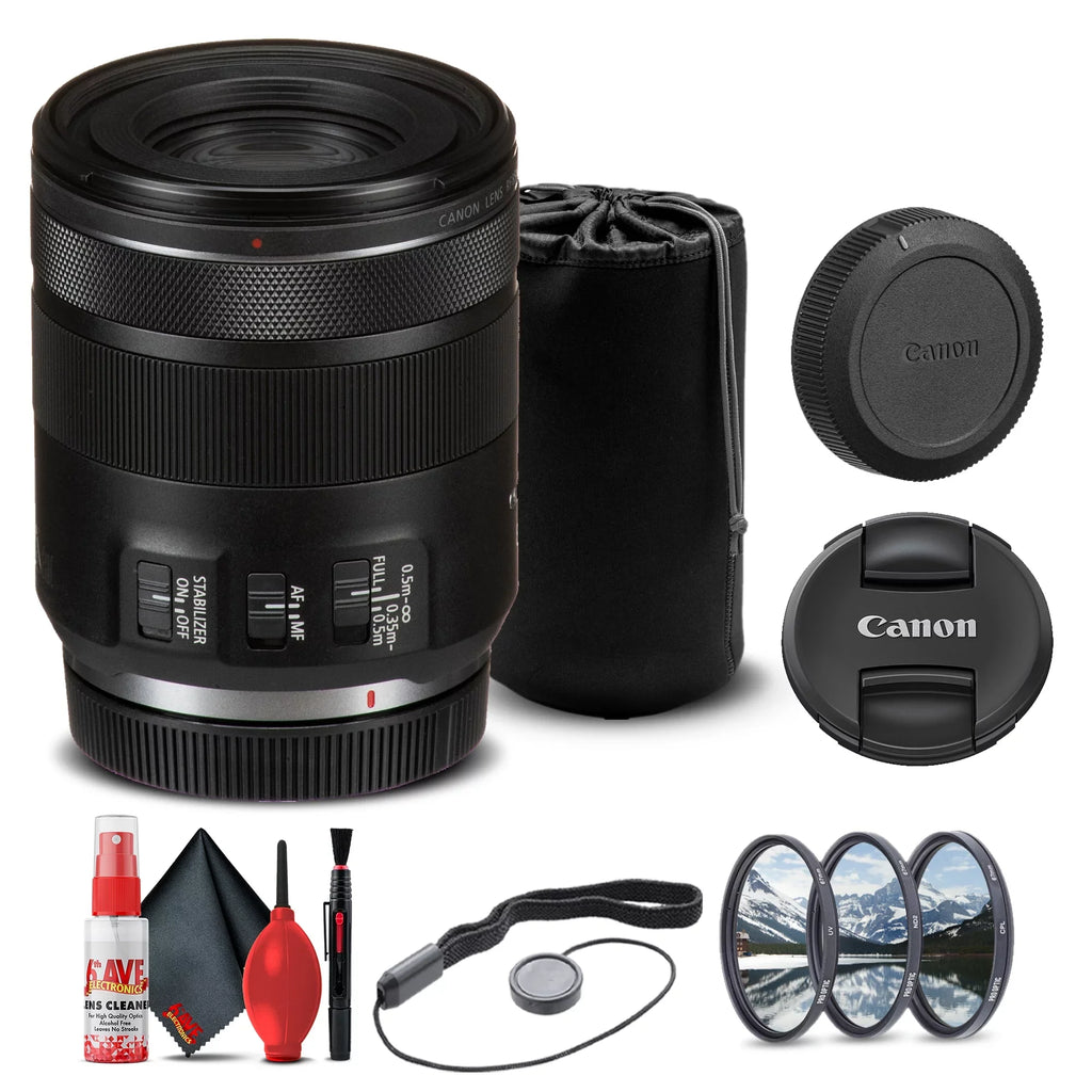 Canon  85mm f/2 Macro   Lens (4234C002) + Filter Kit + Lens Pouch + More