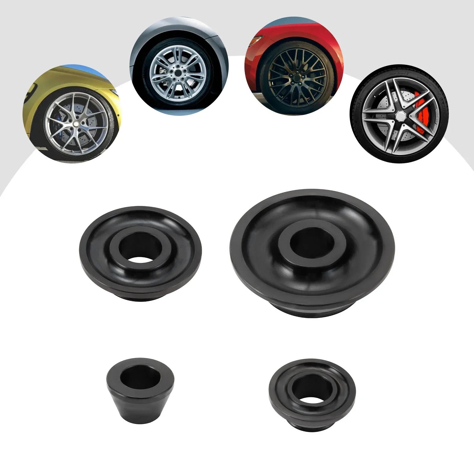 4 Sizes 36mm Tire Balancer Cones Set Wheel Balancer Adapter Cones Taper Cone Kit