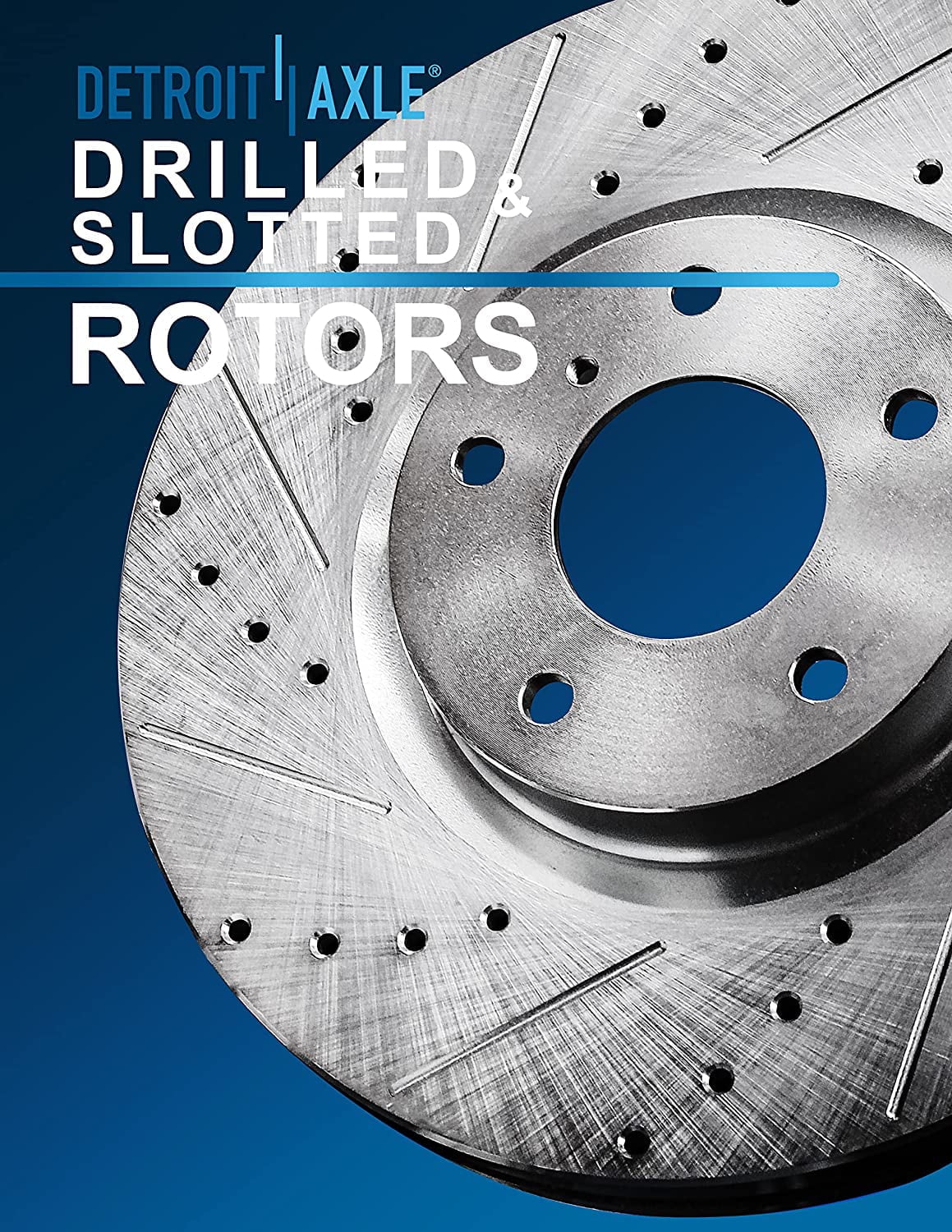 Detroit Axle - 11.50" (292mm) 5 Lug Rear Drilled and Slotted Brake Rotors Replacement for Infiniti  Nissan 350Z -Trail Juke Leaf Rogue Select Sport Fits select: 2012-2013   /