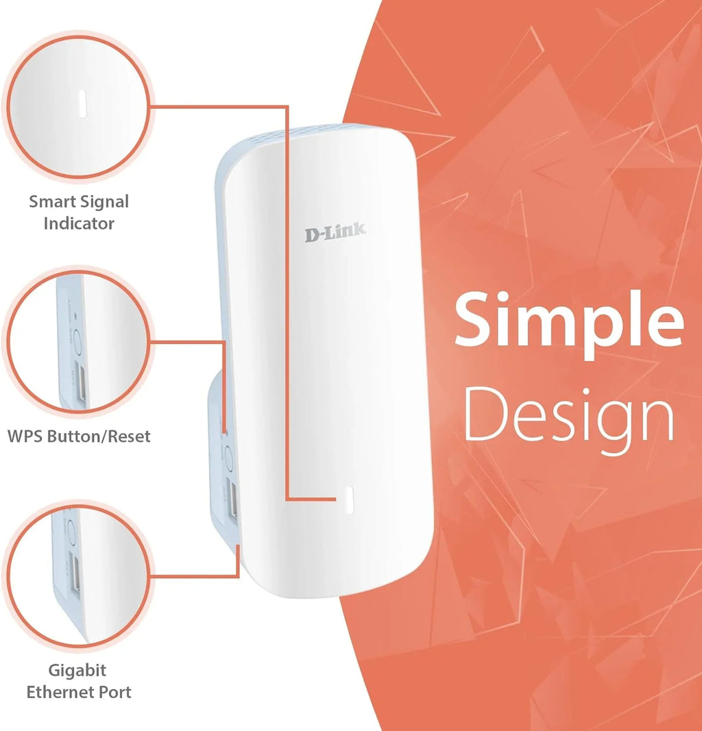 '-Link  Mesh WiFi 6 Range Extender | 1x Gigabit  Port |  | Cover up to 2300 Sq. ft ()