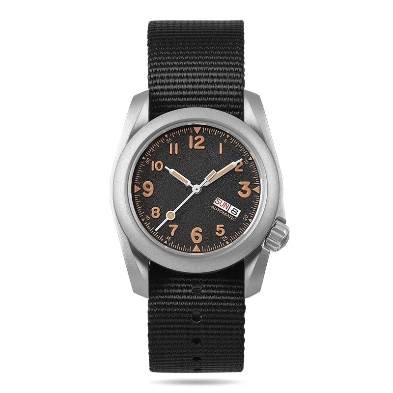 Men's Field Watches Titanium Automatic Mechanical Top Brand Dive Wristwatch 100M Waterproof Clock Military Watch for Men