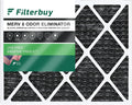 Filterbuy 24x25x1  8 Odor Eliminator Pleated   Furnace Air Filters with Activated Carbon (1-Pack)