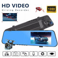 Teledu 1080P Rearview Mirror Car  Dual Dash Cam Camera Front Rear  Video Recorder