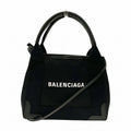 Pre-Owned Balenciaga Navy Cabas  390346 2WAY Bag Handbag Shoulder Ladies (Good)