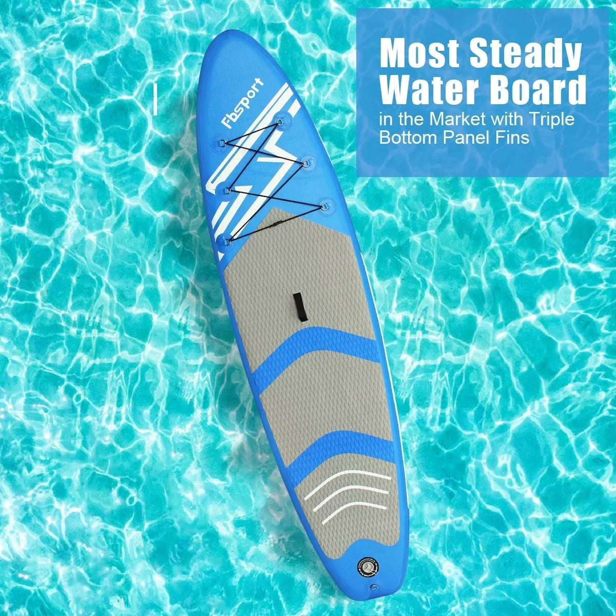 11 Ft  Thickening Inflatable Stand Up Paddle Board w/Complete Accessories & Carry Bag, Surf Control, Non-Slip Deck, Standing Boat Surfboard