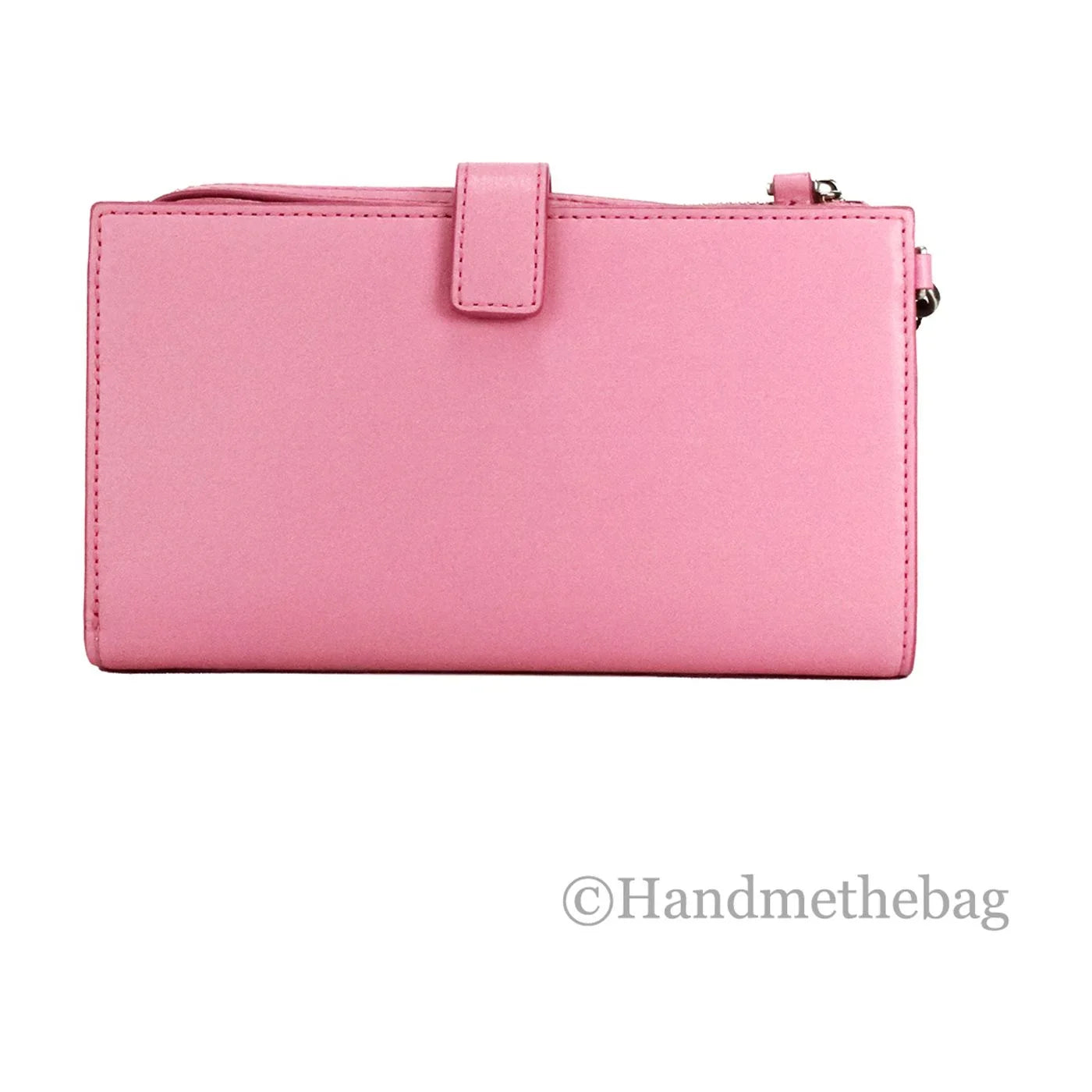 Marc Jacobs The  Marc Phone Wristlet Candy Pink Smooth Leather Wallet