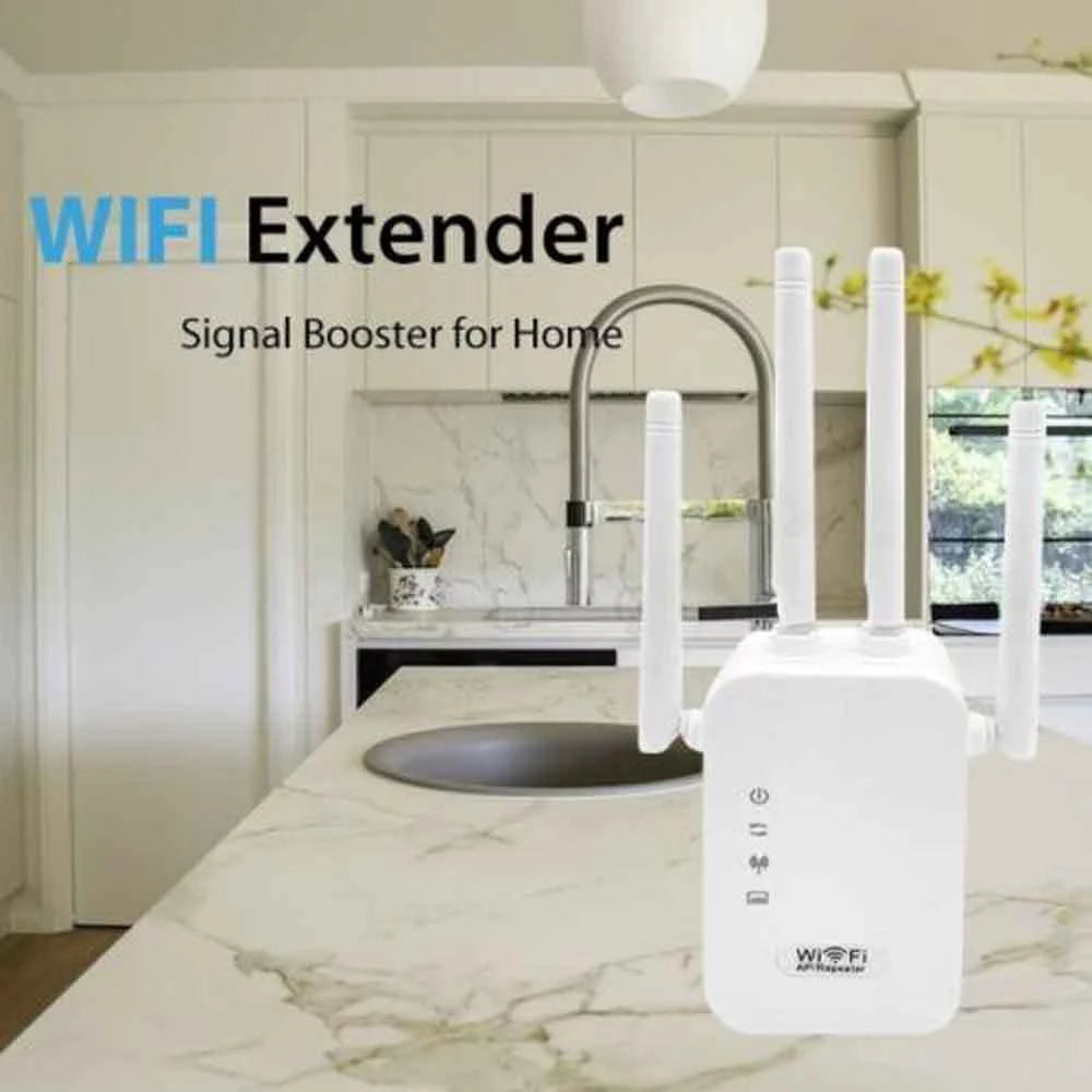 WiFi Extender, WiFi Booster, WiFi Repeater，Wifi Extenders signal Booster for Home Internet Booster 1200Mbps Dual Band (5G / 2.4 GHz) Up to 8,574sq.ft White