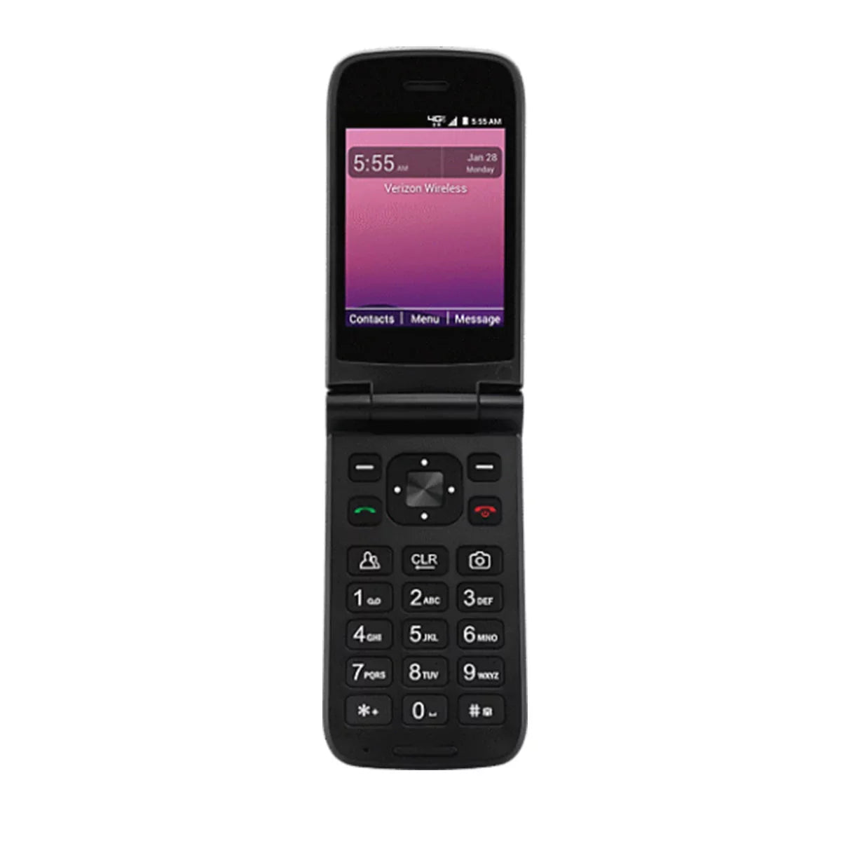 Restored Orbic Journey  Verizon Unlocked Postpaid/Prepaid 4G  Flip Phone 2MP Camera 2210L - Black (Refurbished)