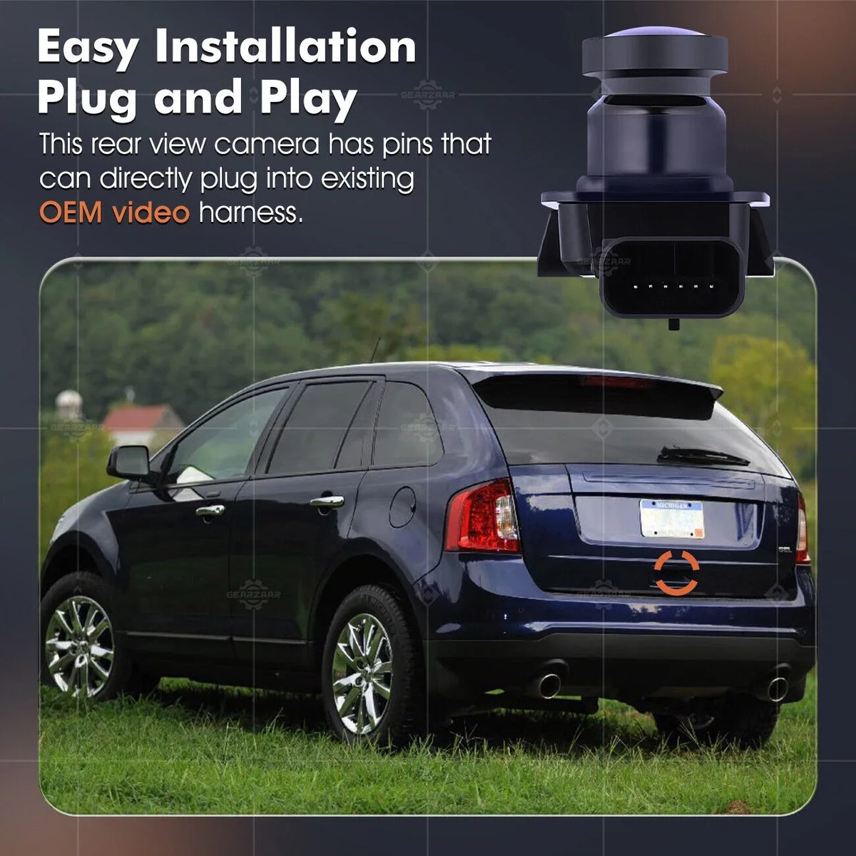 For 2011-2013 Ford Edge Lincoln  Rear View Backup Camera -19G490-