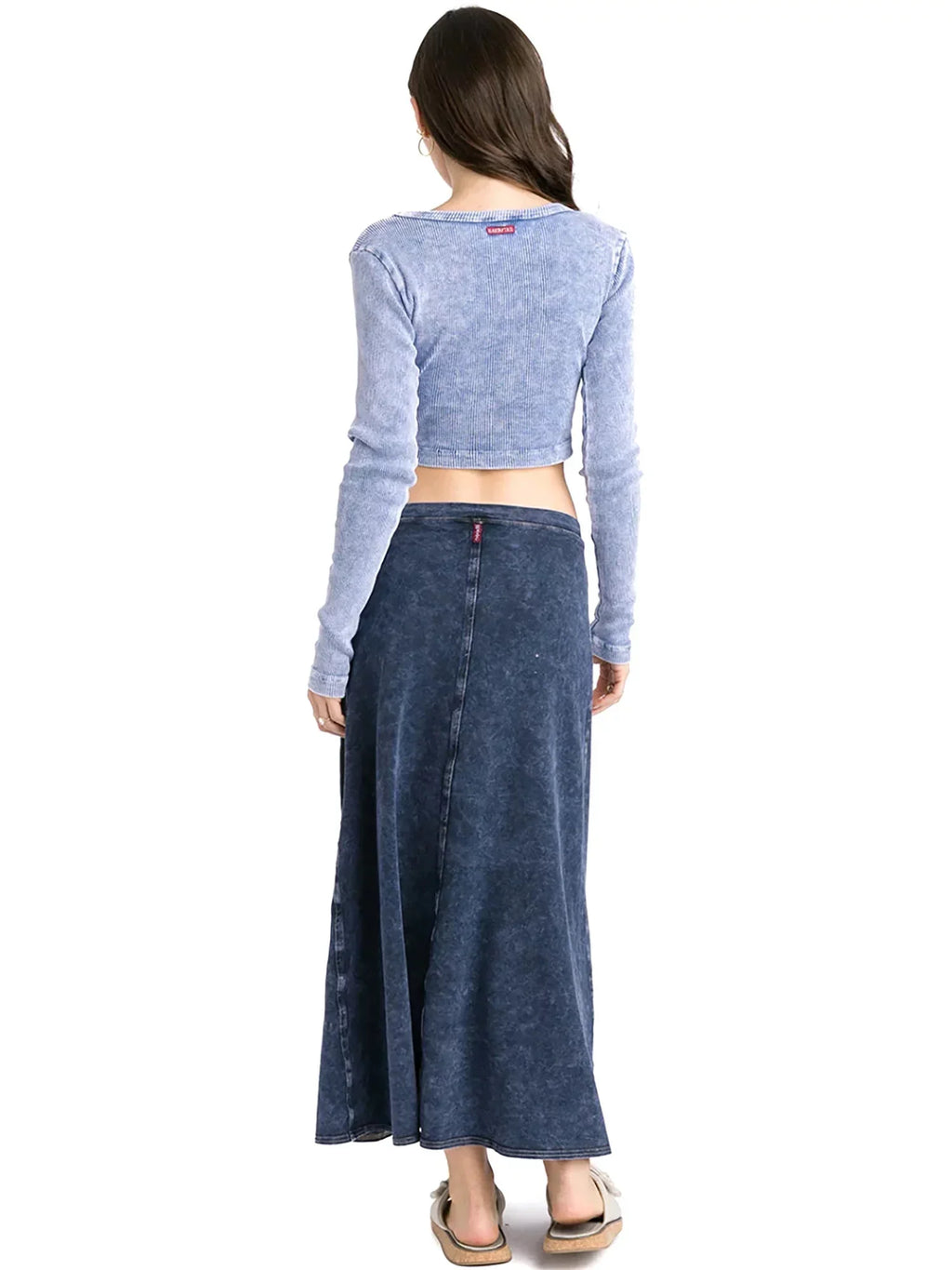 Hard Tail Long Wrap Skirt (-964)
