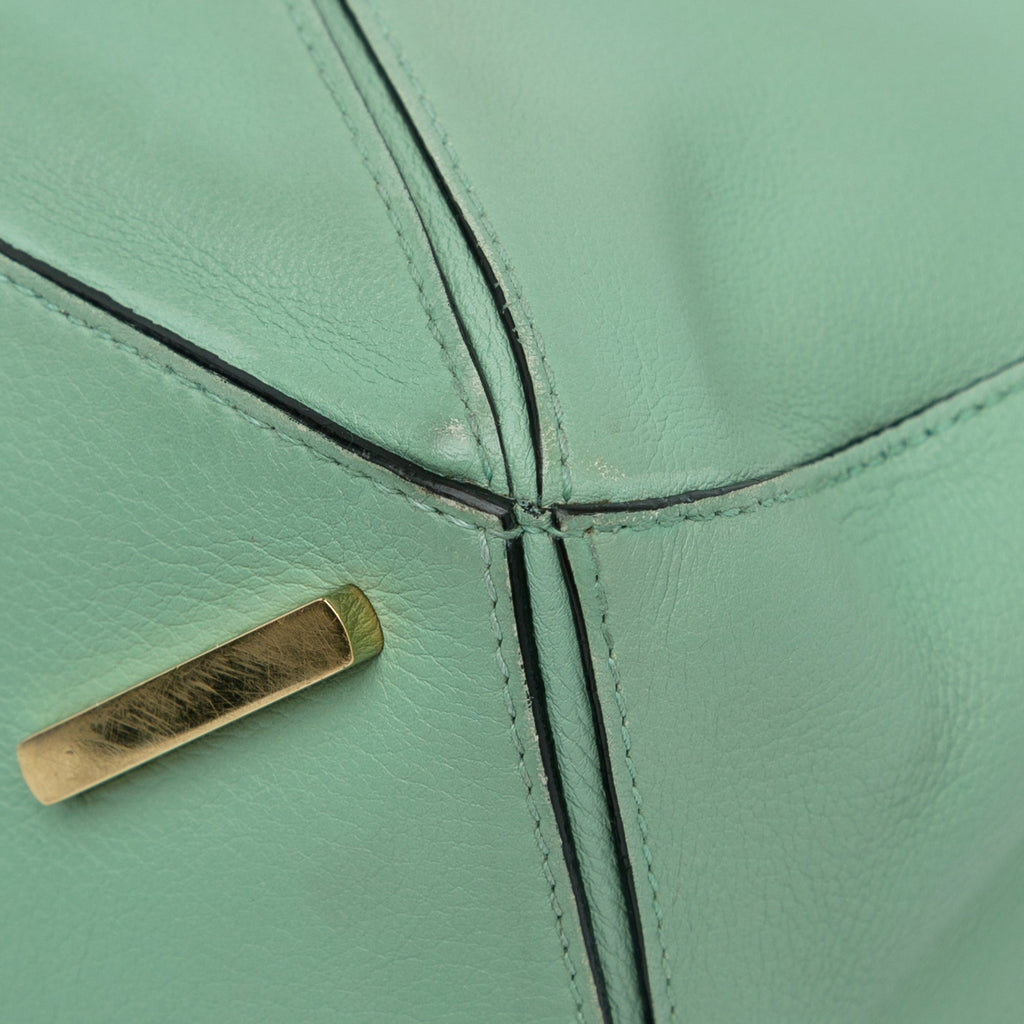 Pre-Owned Authenticated  Medium Puzzle Satchel Calf Leather Green Unisex (Good)