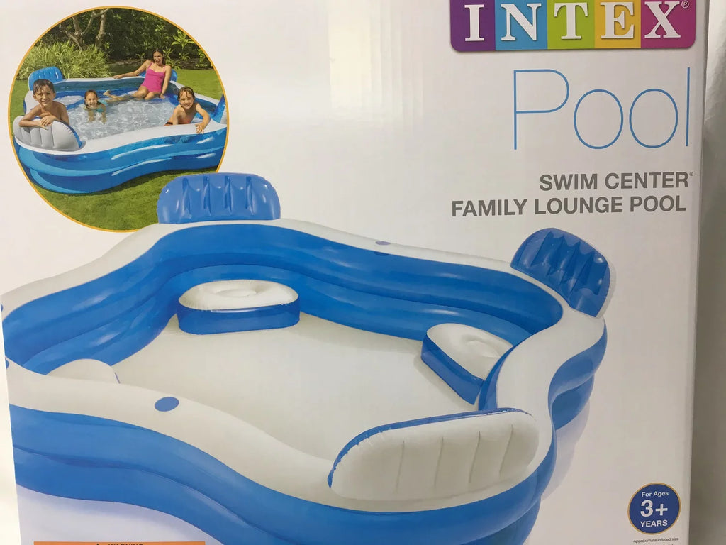 Intex 56475EP Swim Center Family Lounge Inflatable Pool 90"  90"  26"