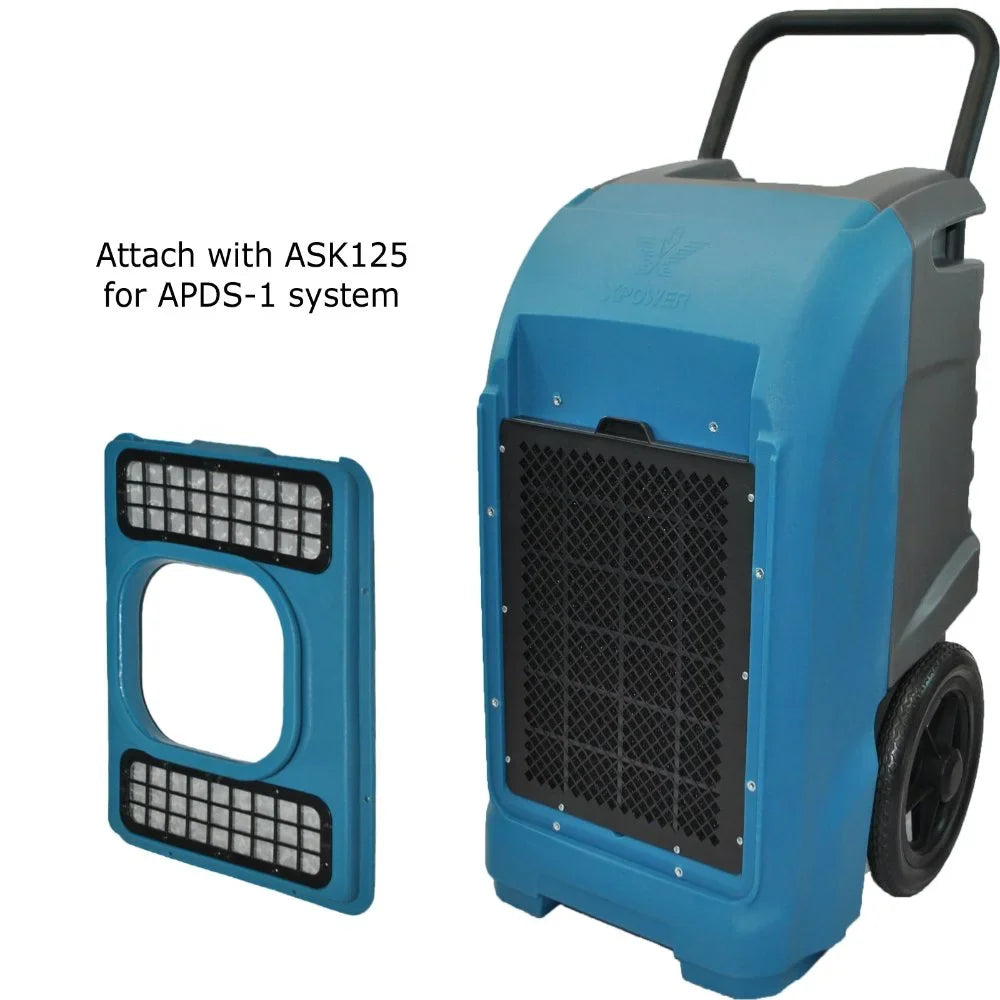 '-125 125-Pint Commercial Dehumidifier with Automatic Purge Pump and Drainage Hose