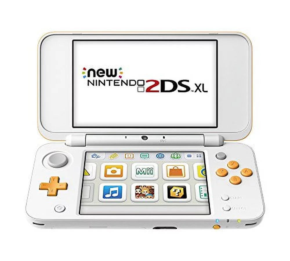 Restored Nintendo New 2DS  White Orange Gaming Console w/ Stylus  Card and Charger (Refurbished)