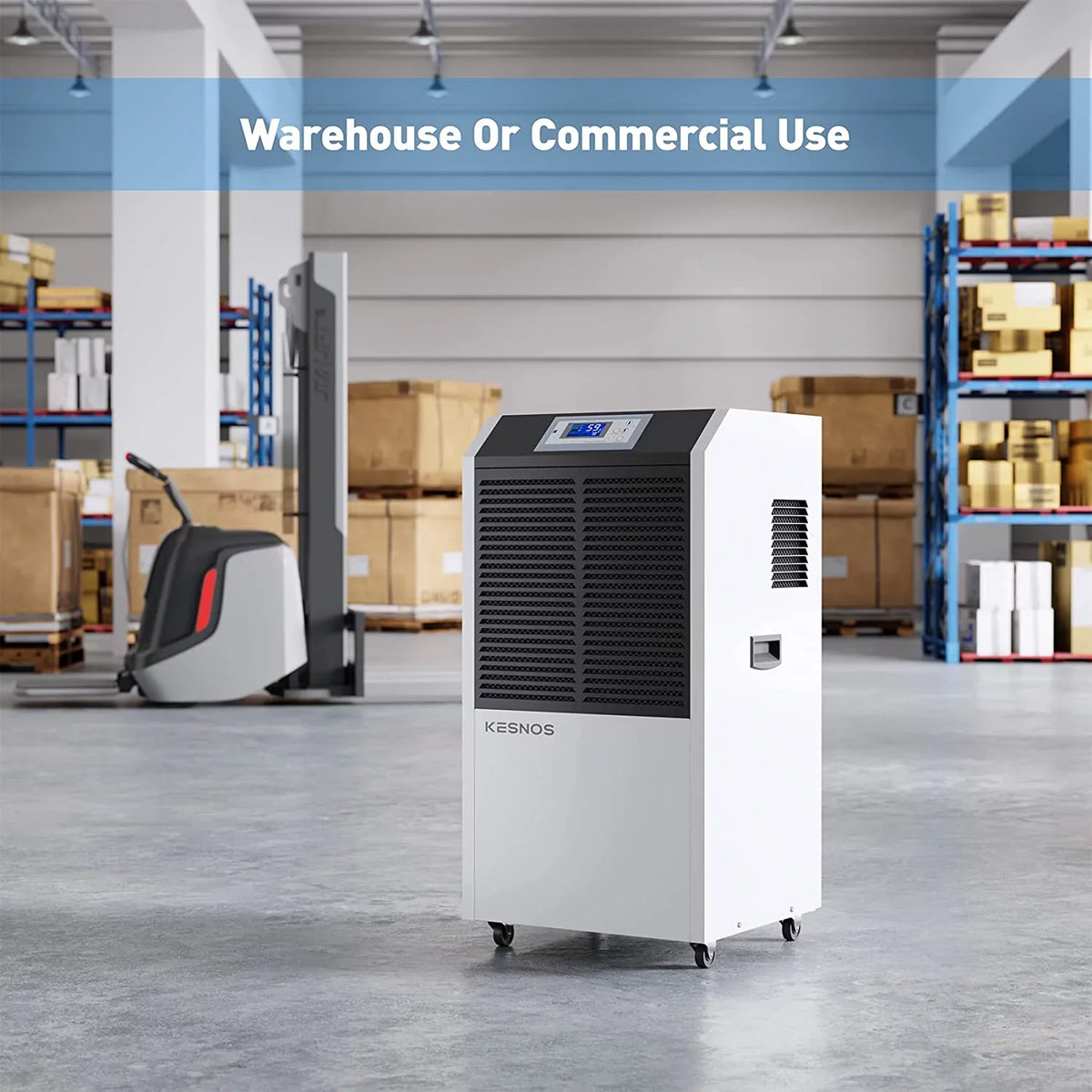 Kesnos 232 Pint Commercial Dehumidifier for Basements with Drain Hose in Area up to 8000 Sq. Ft, Large Industrial Dehumidifier for Moisture Removal