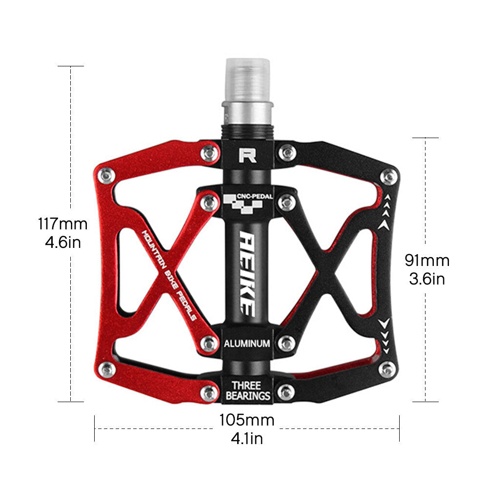 Aeike Mountain Bike Pedals Lightweight Aluminum Bicycle Pedals  Road Bike Cycling Pedals Platform