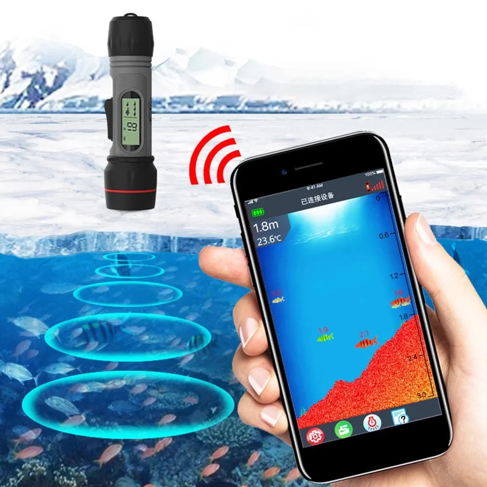 Erchang Undersea camera,Handheld Fish Waterproof Sonar Fish Sonar Fish Ice Fish Wireless Waterproof Undersea Camera Fish Ice Fish Sonar