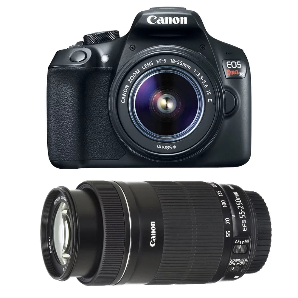 Canon  Rebel /2000D  Camera with 18-55mm and 55-250mm Lenses Kit