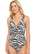 Ralph Lauren  Underwire Tummy-Control Ring-Front One-Piece Swimsuit,  6