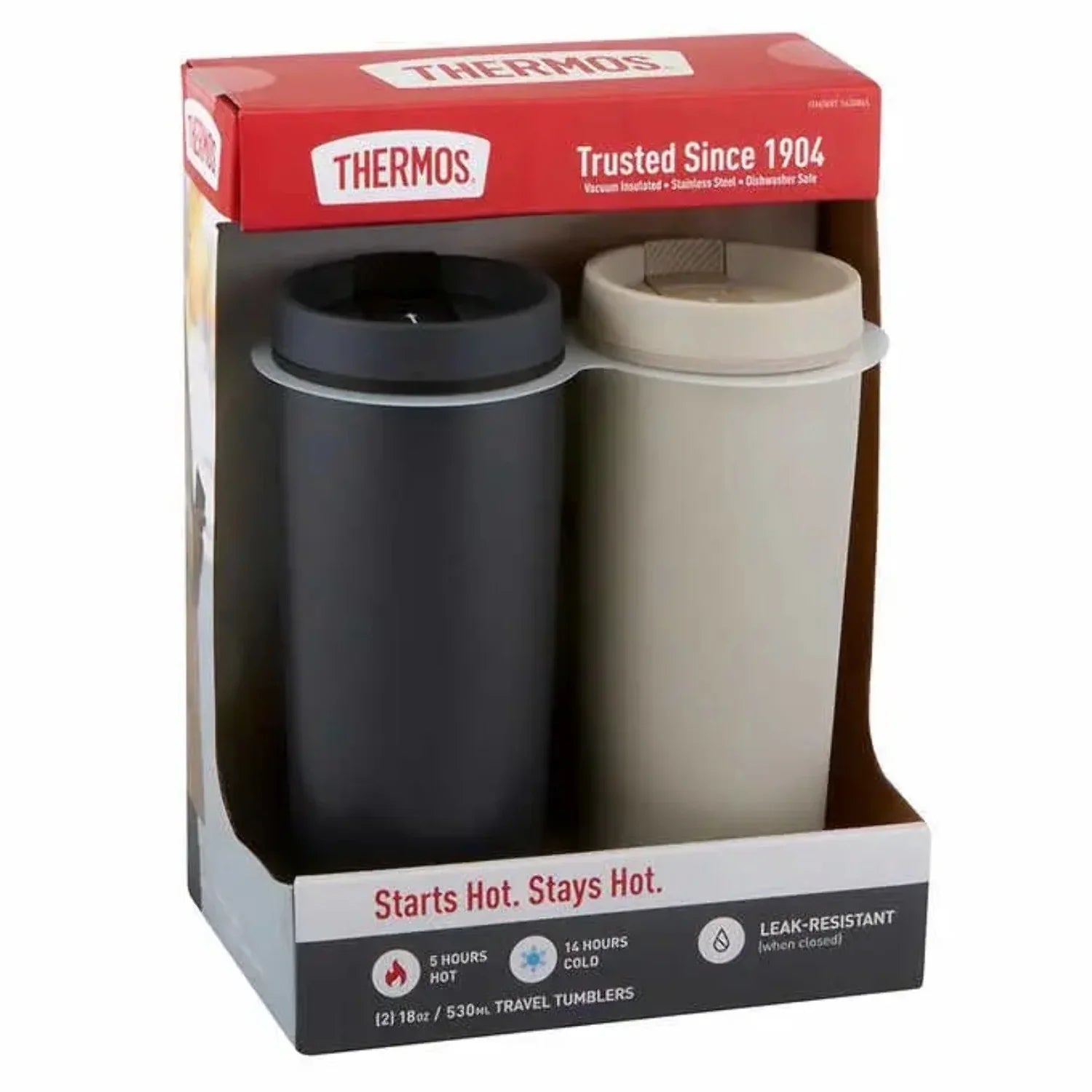 Travel Tumblers 2-Pack Stainless Steel
