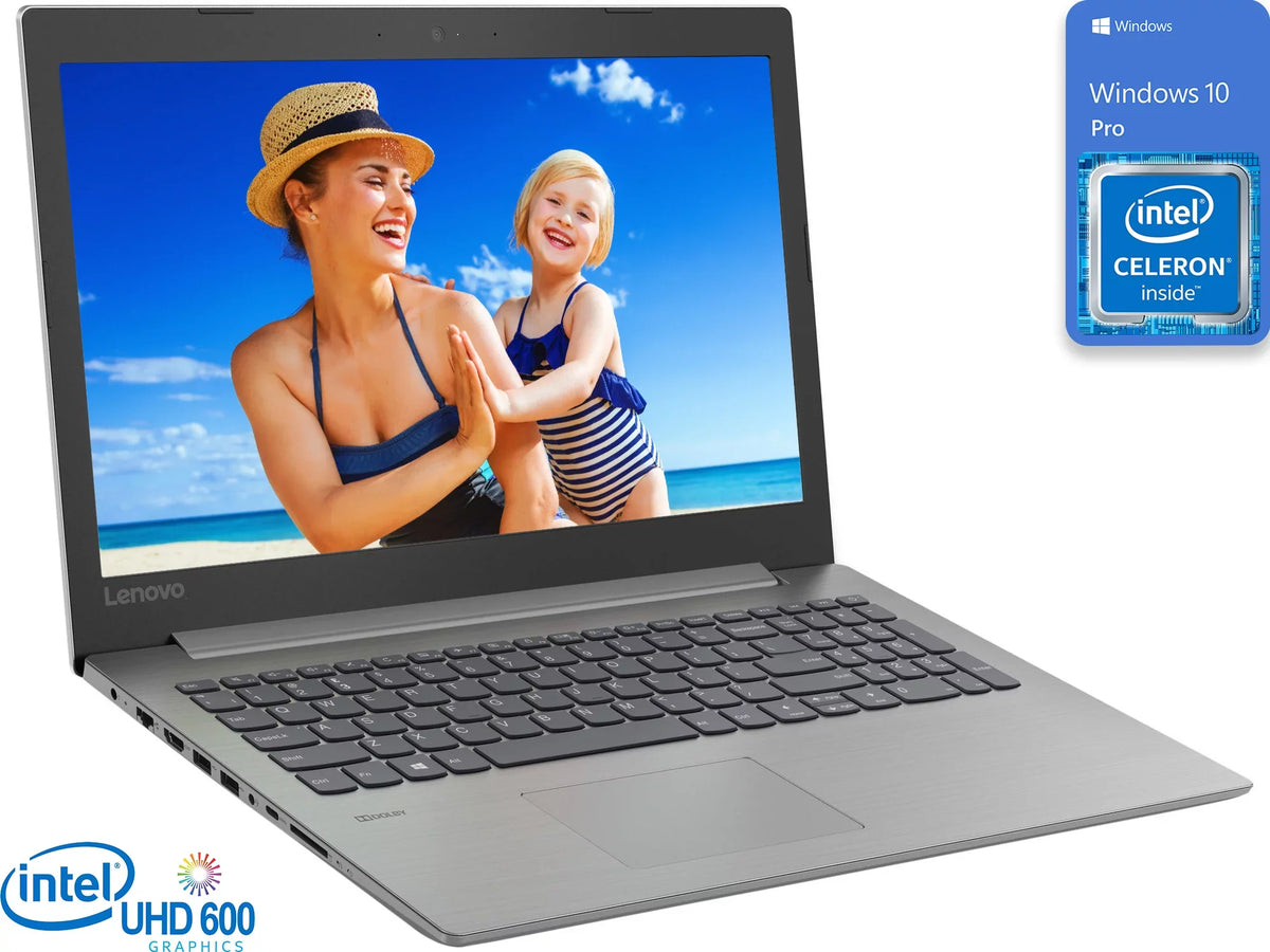 Lenovo IdeaPad 330 Notebook, 15.6"  Display, Intel Celeron  Upto 2.6GHz, 8GB , 128GB ,  Keyboard, , , Card Reader, Wi-Fi, Bluetooth, Windows 10 Pro