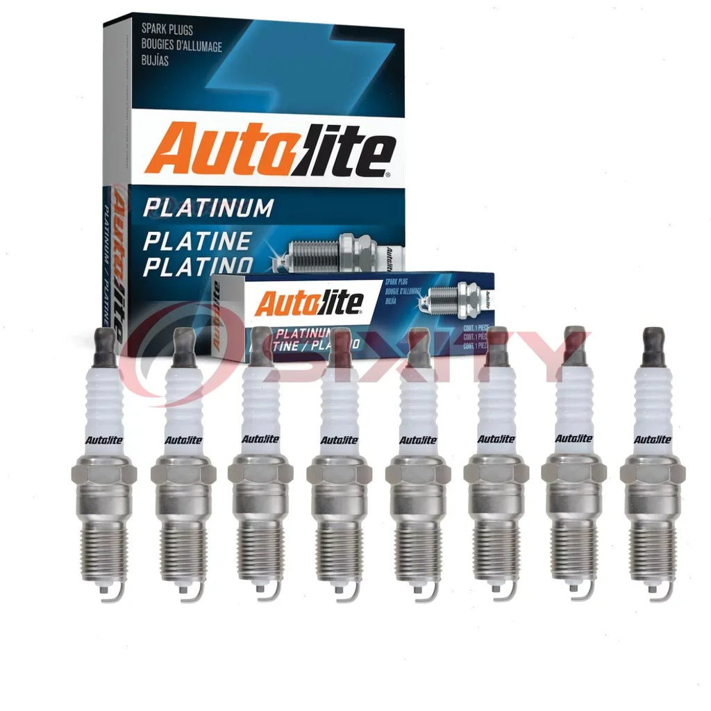 8 pc Autolite  Platinum Spark Plugs for 2103 2815 6  Ignition Wire Secondary Fits select: 1999-2010  , 2000-2010