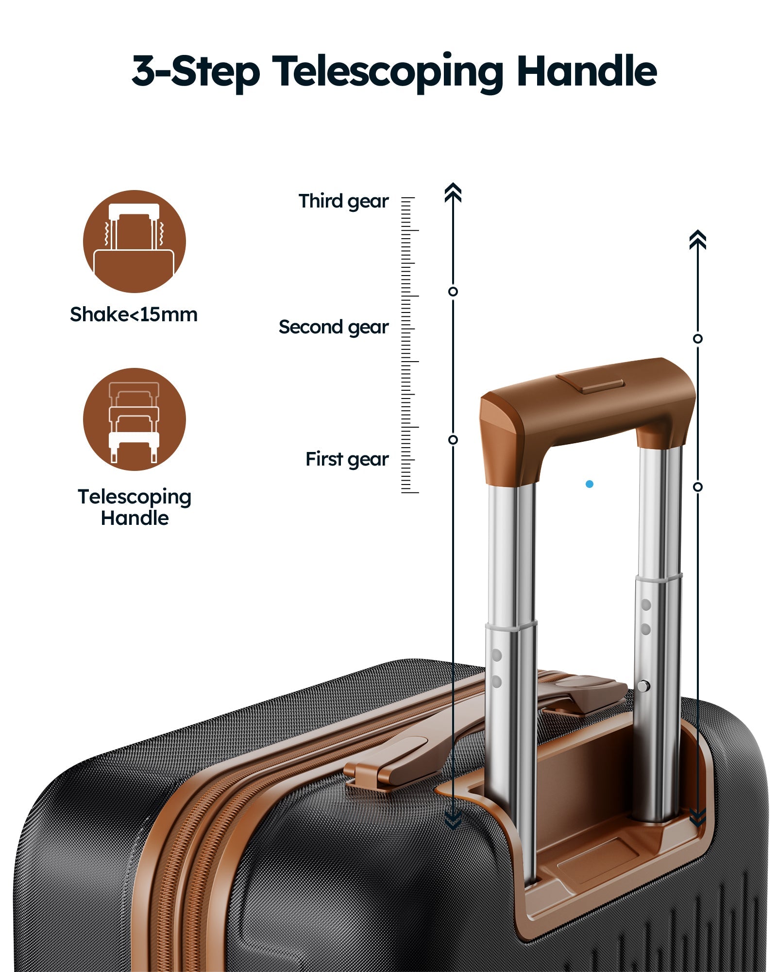 Crtynell 20-Inch Carry on Expandable Luggage with  Lock Airline Approved Suitcase with Spinner Wheels