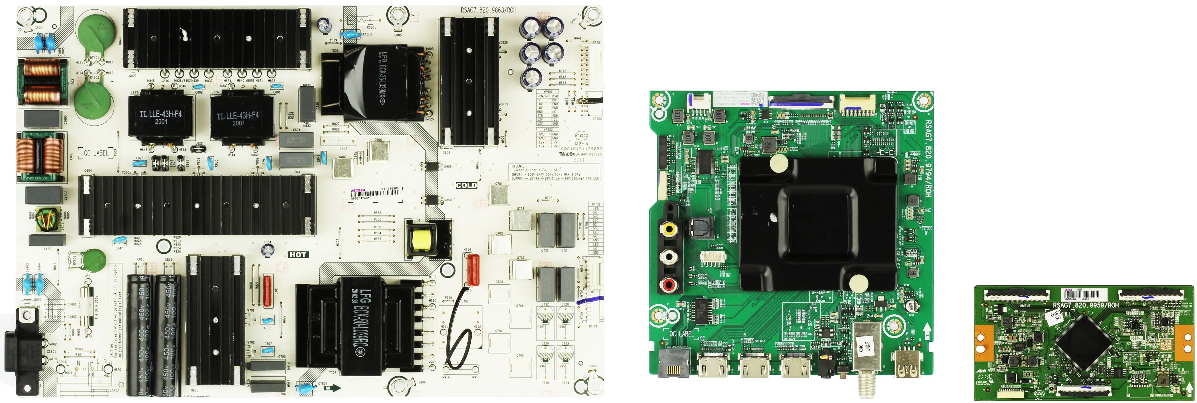 Hisense 75R6E3 Complete   Repair Parts Kit (Serial Number )