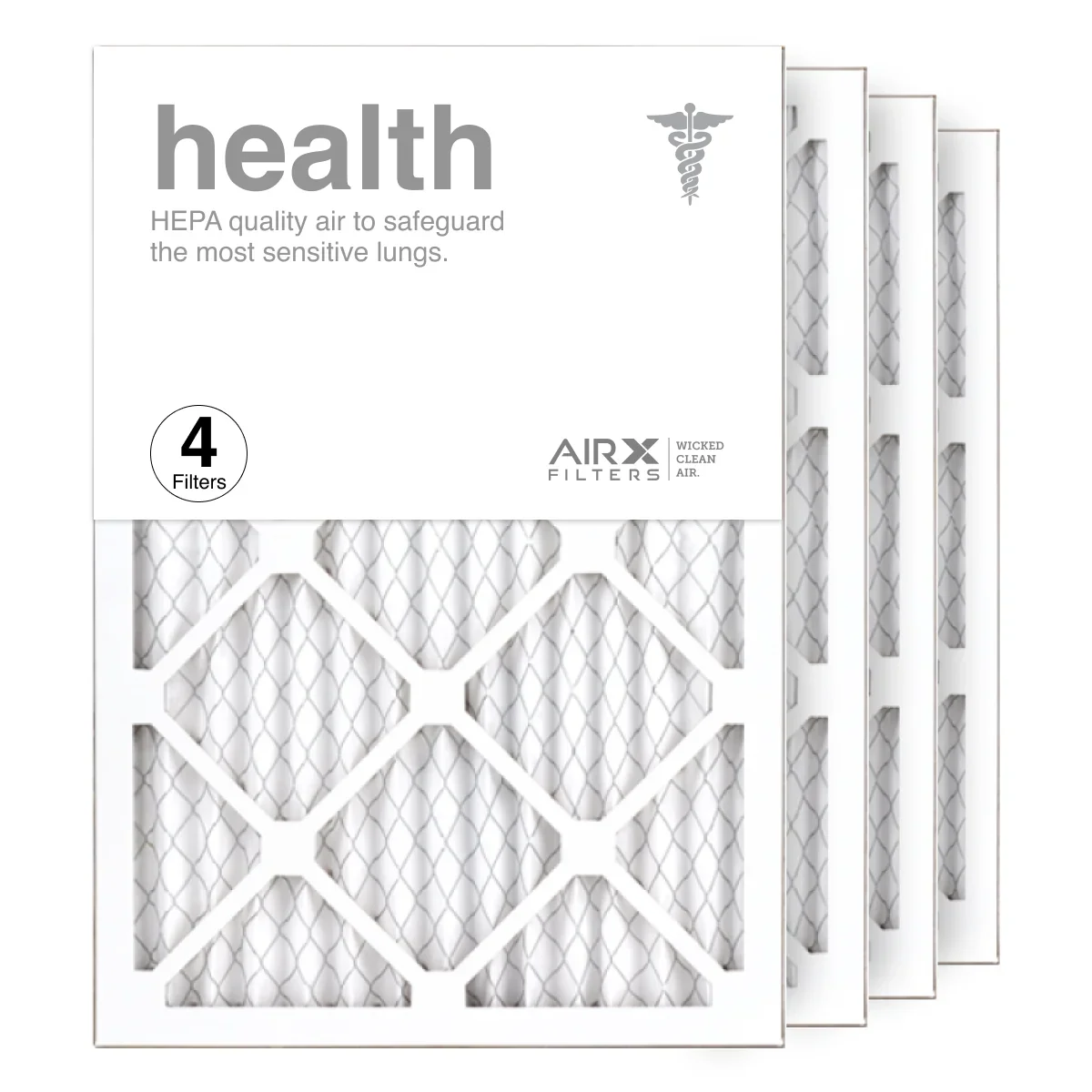 AIRx Filters 14x20x1 Air Filter  13 Pleated   Furnace Air Filter, Health 4-Pack Made in the