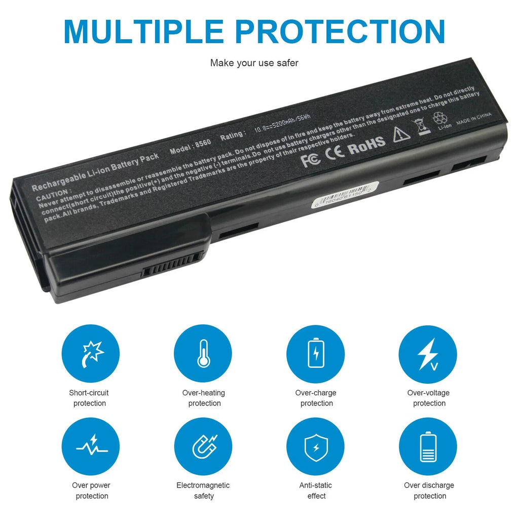 Battery For  ProBook 6360b,ProBook 6460b,ProBook 6465b,ProBook 6470b,ProBook 6475b,ProBook