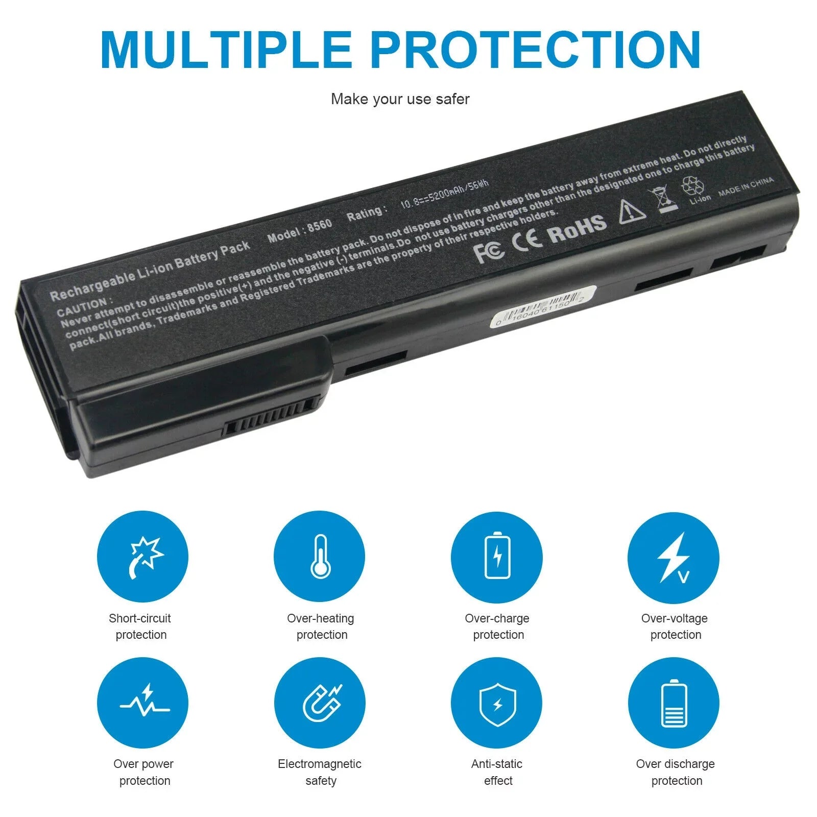 Battery For  ProBook 6360b,ProBook 6460b,ProBook 6465b,ProBook 6470b,ProBook 6475b,ProBook