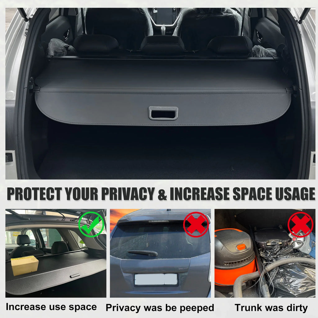 Unique Bargains Retractable Cargo Cover for Subaru Outback 2010-2015 Waterproof Non Slip  Rear Trunk Shielding