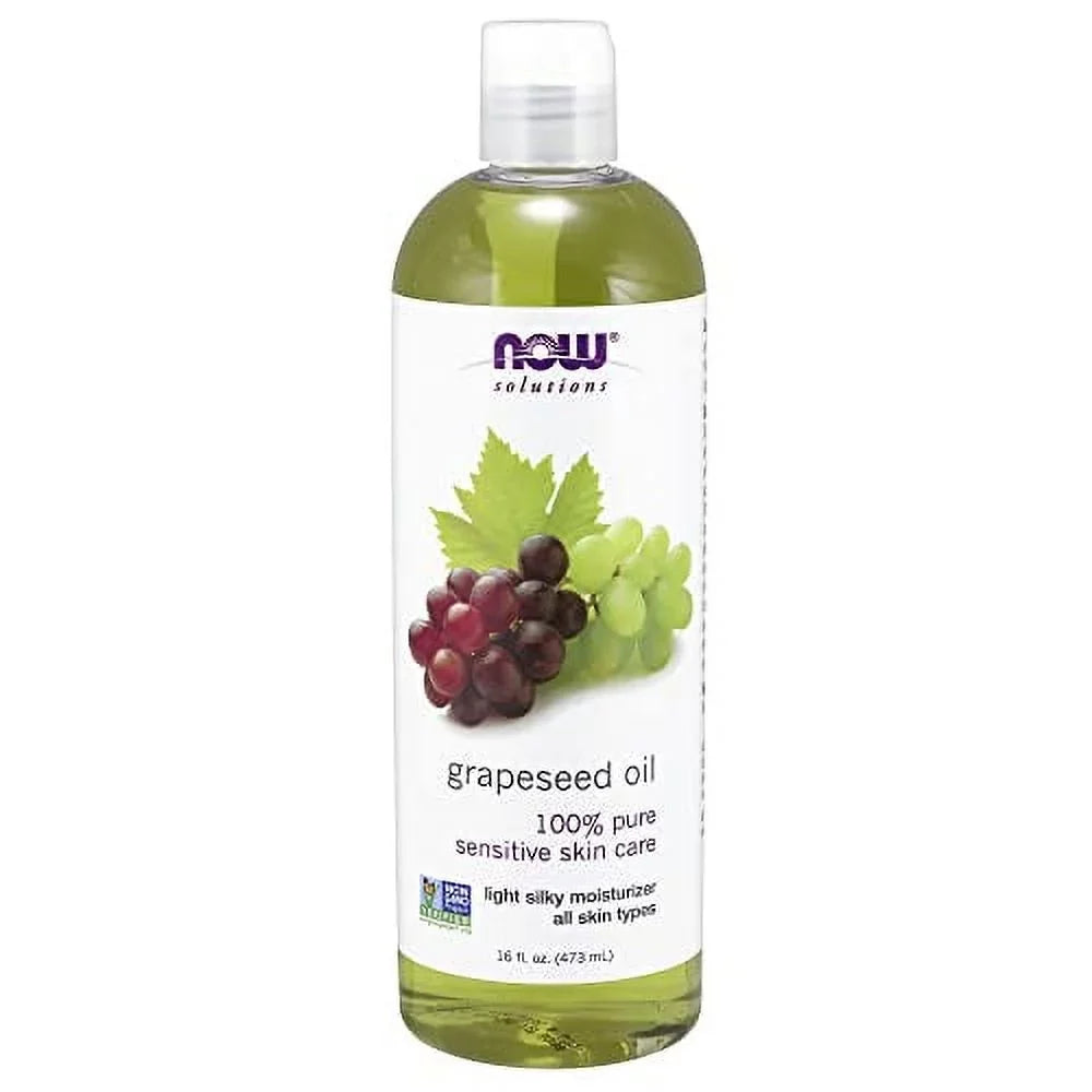 Solutions, Grapeseed Oil, Skin Care for Sensitive Skin, Light Silky Moisturizer for All Skin Types, 16-Ounce 16 Fl Oz (Pack of 1)