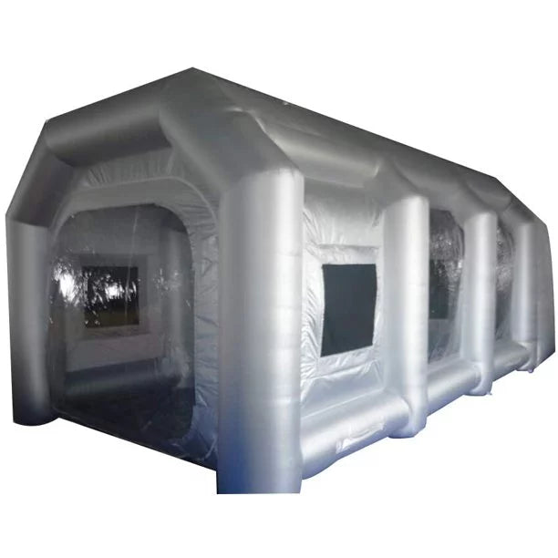 Inflatable Spray Painting Booth Car Paint Portable Cabin with 2 Blowers Tent External 19.6*9.8*8.2ft