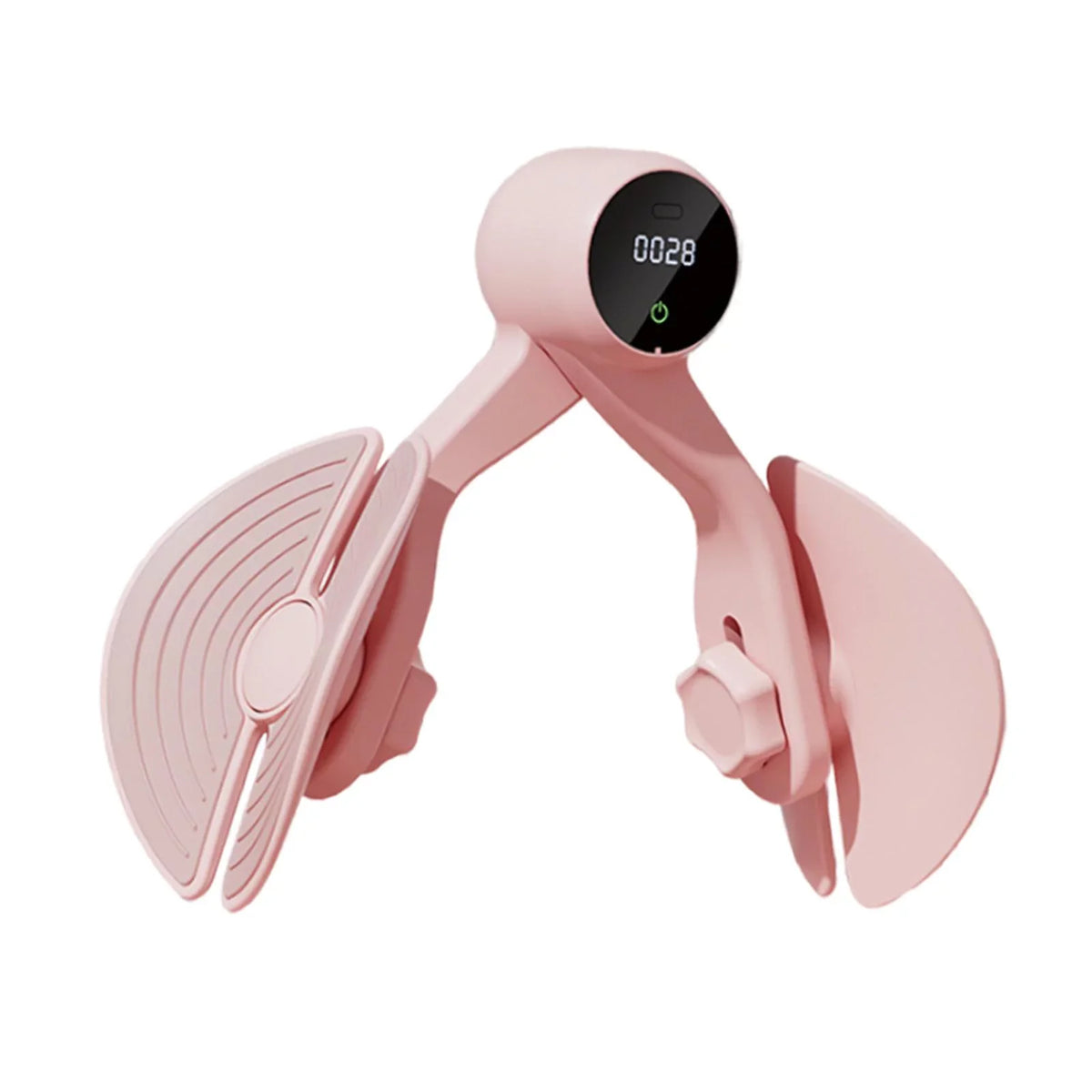 Inner Thigh Exerciser, Hip Trainer with Counter, Leg Machine Thigh Muscle Strengthening, Workout Home Gym Compact, Hip Thigh Exerciser Trimmer Pink