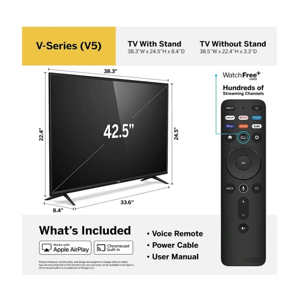 Restored  - 43" Class -Series  4K  SmartCast  - (Refurbished)