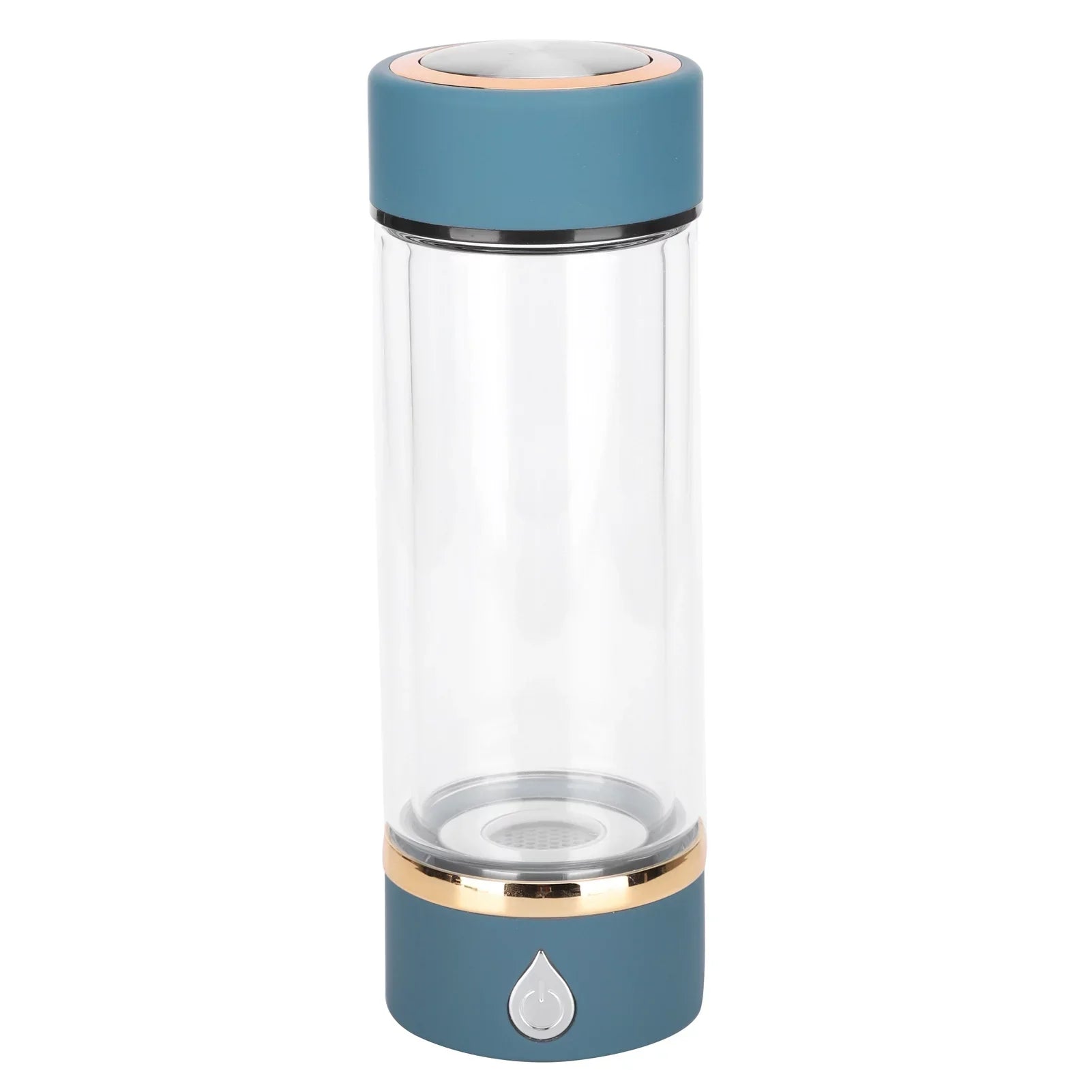 Hydrogen Water Bottle Generator  Portable Hydrogen Water Maker Machine 380ml Blue