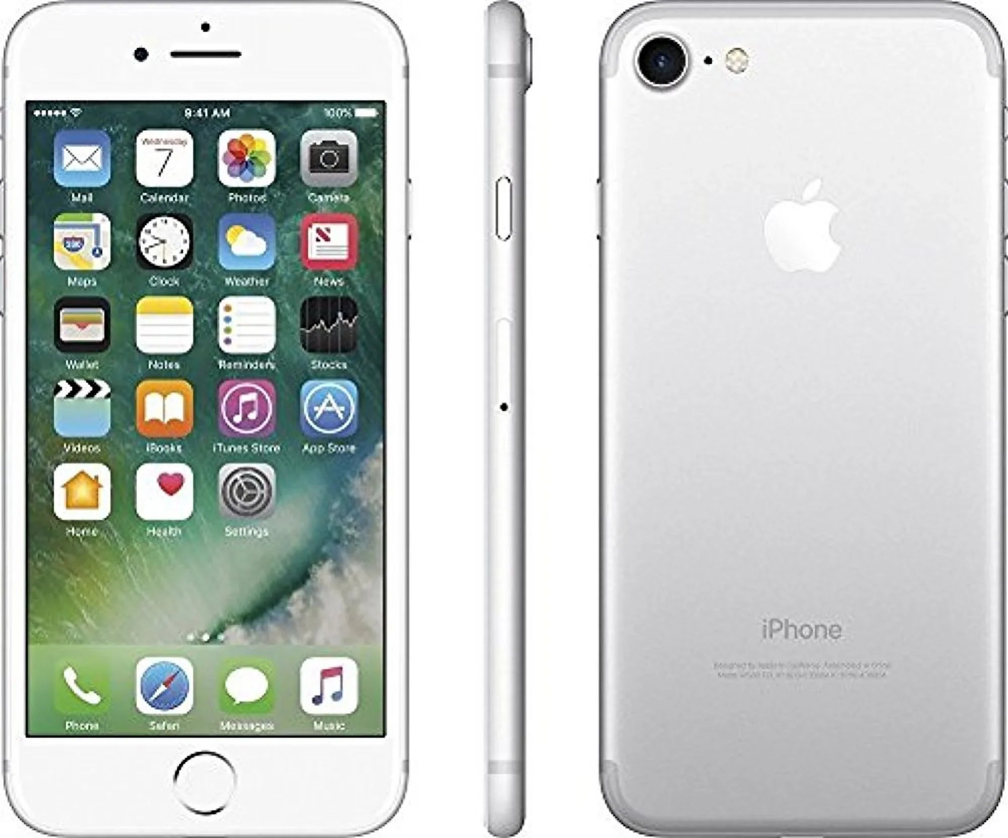 Restored Apple iPhone 7 32GB, Silver - & (Refurbished)