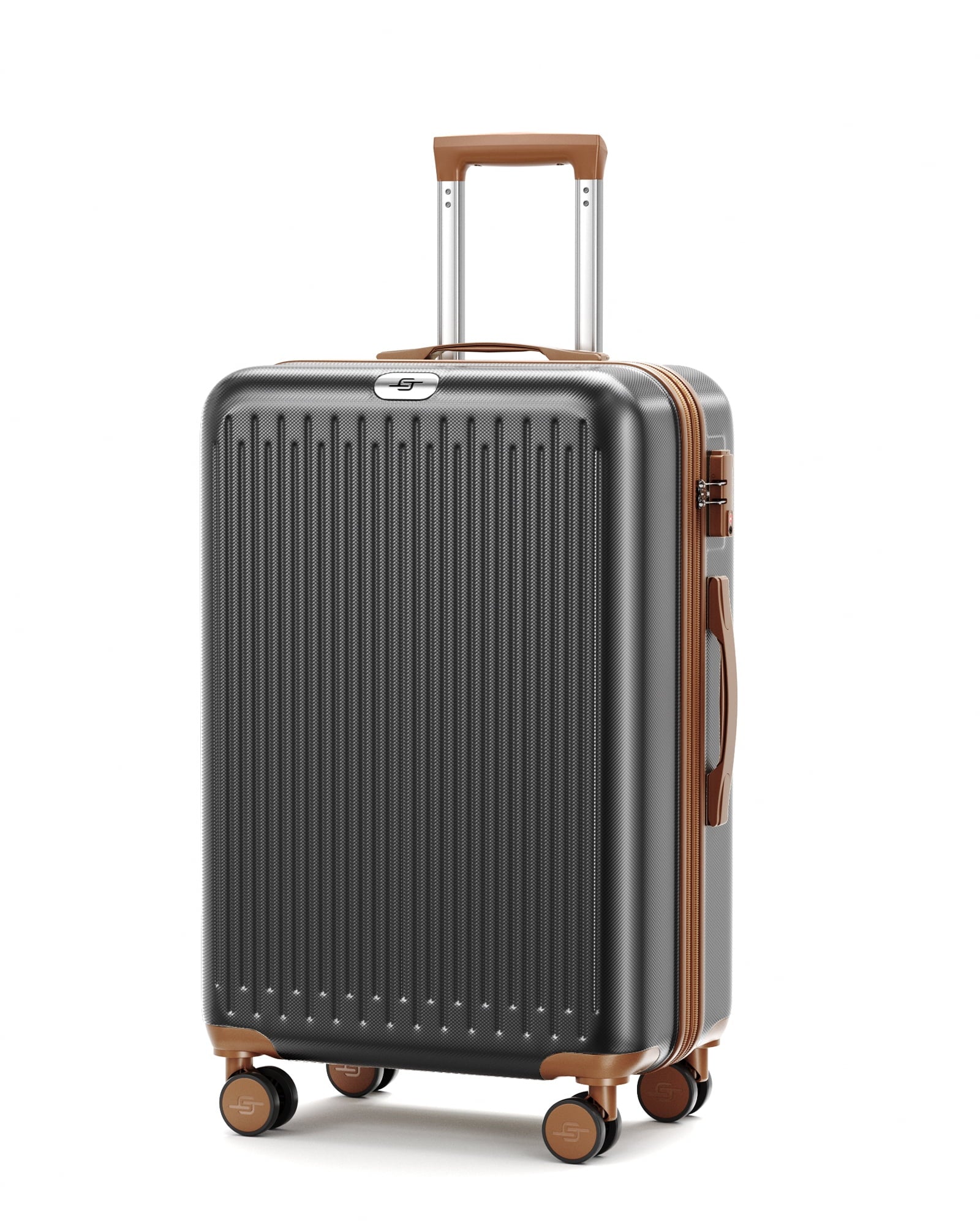Crtynell 20-Inch Carry on Expandable Luggage with  Lock Airline Approved Suitcase with Spinner Wheels