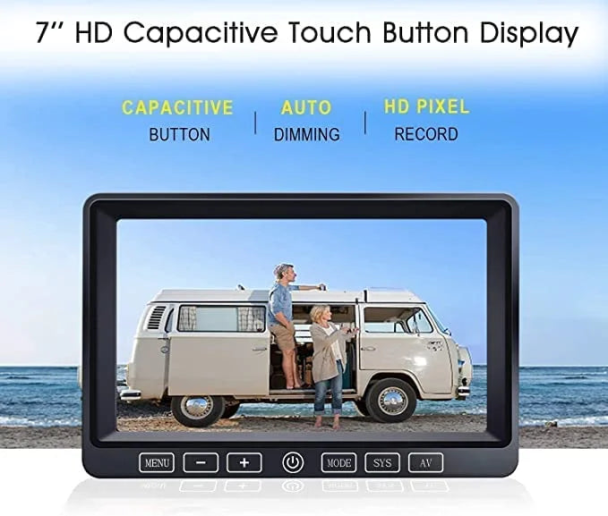 Wireless Digital Backup Camera Monitor System Kit 7''  1080P   Waterproof Rear View Camera for Truck/Semi-Trailer/Box Truck/-