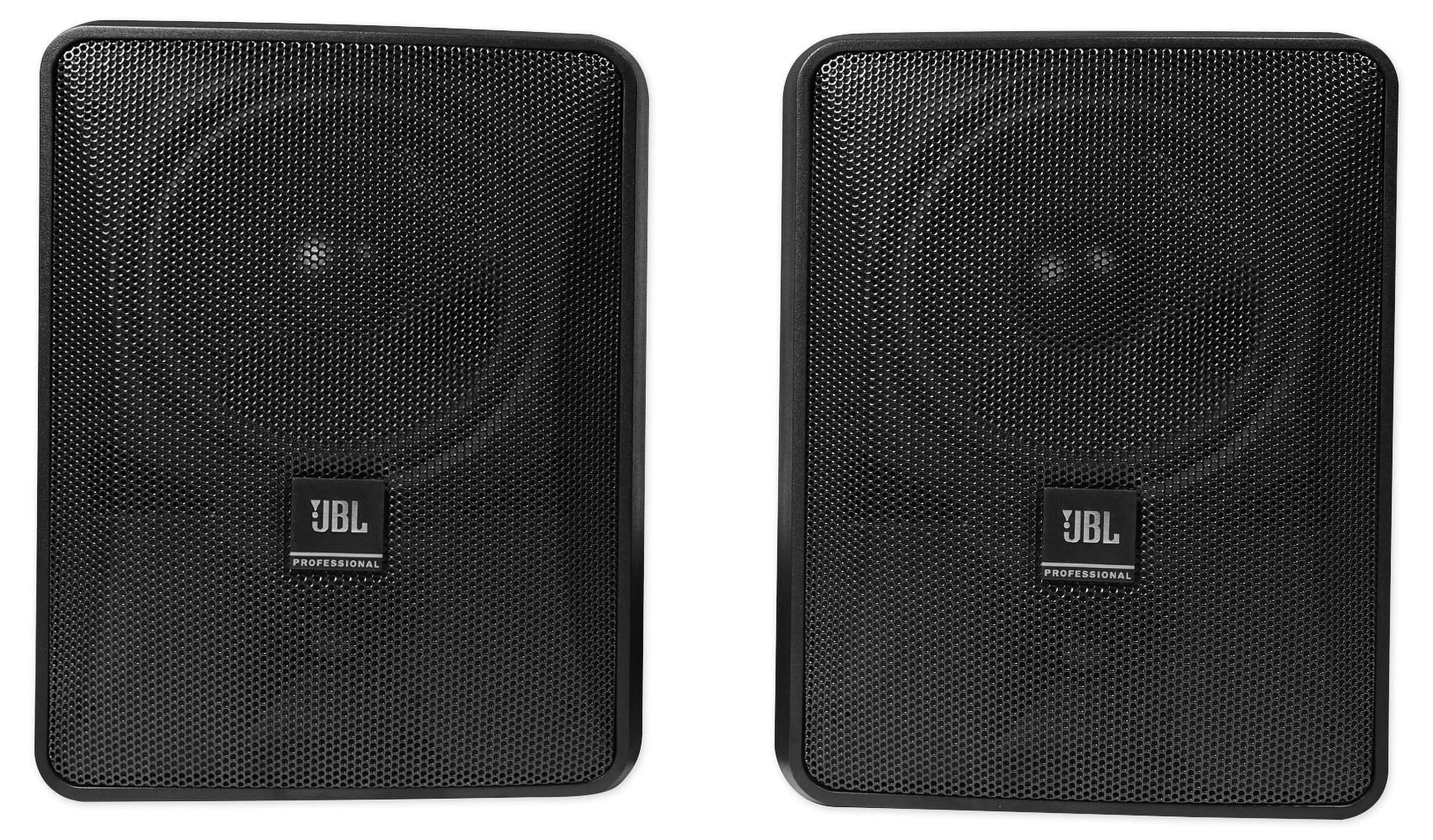 4)  5.25" Black Commercial Wall+6.5" Ceiling Speakers+Amp Restaurant/Cafe/Bar
