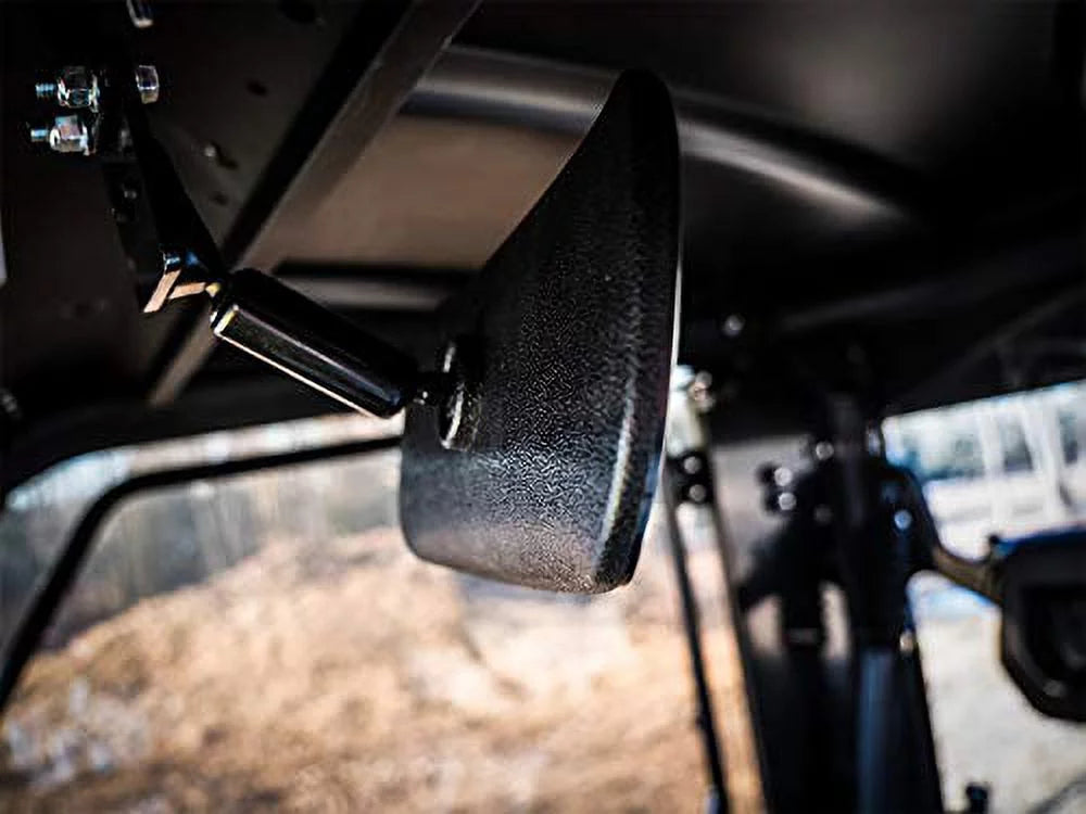SuperATV  Rear View Mirror for Can|Am Defender  5 /  8 /  10 /  (see fitment)|Fully Adjustable|Can Am Rear View Mirror Measures 10.25" x 4"|Perfect for Work or Play|---001-02