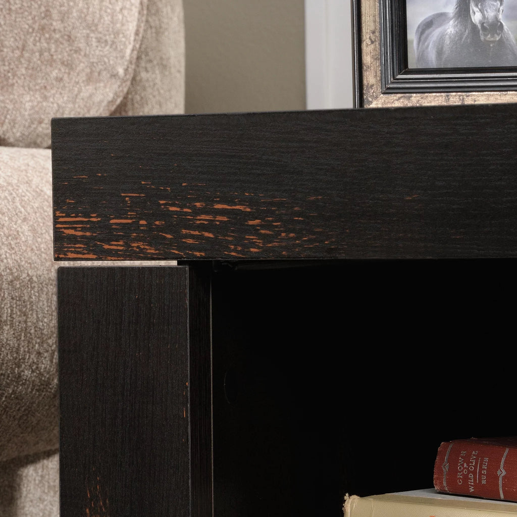 Sauder Dakota Pass End Table, Char Pine Finish