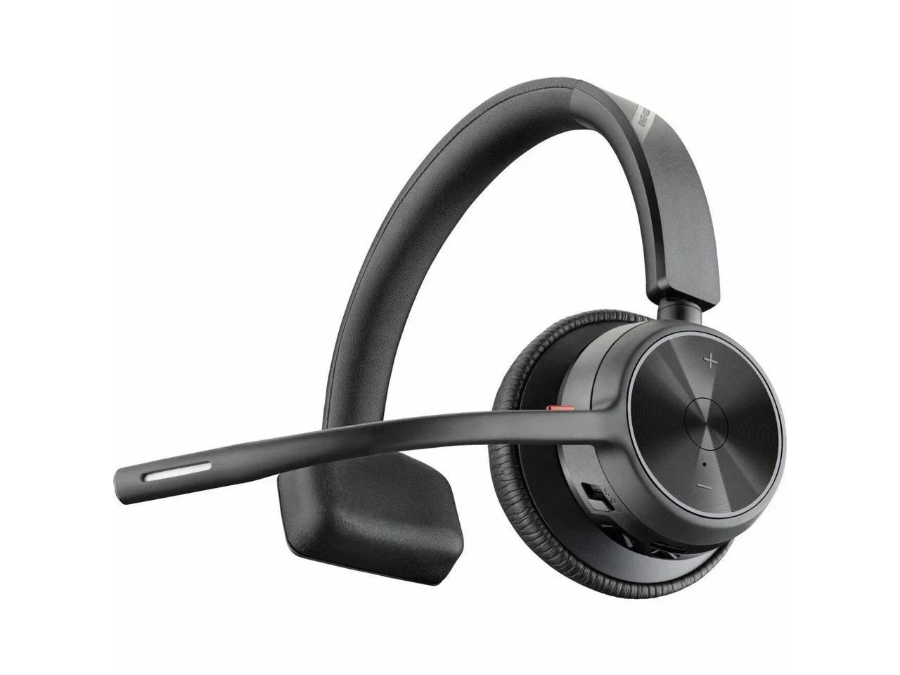 Poly Voyager 4310 - Headset with Charge Stand - Siri, Google Assistant - Mono - Wireless - Bluetooth - 298.6 ft - 20 Hz - 20 kHz - Over-the-head, On-ear - Monaural - Ear-cup - Electret Condense...