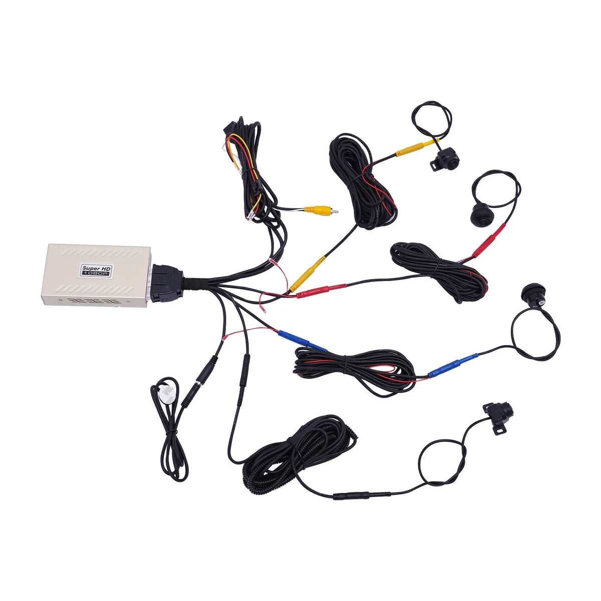 Miumaeov 1080P 4-camera Car  Recording 360° Seamless Bird View Panoramic System Kits