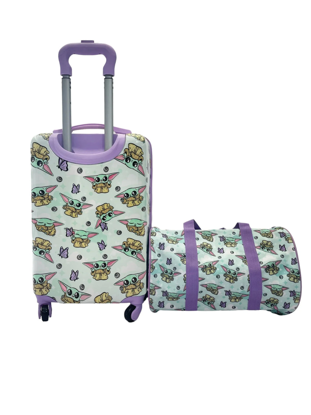 Lucas Star wars Mandalorian Kid's 18"  Hard-side Spinner Luggage with Duffel Set